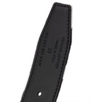 Belt featuring a crystal-encursted logo buckle