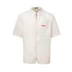 Camicia a mezza manica con zip