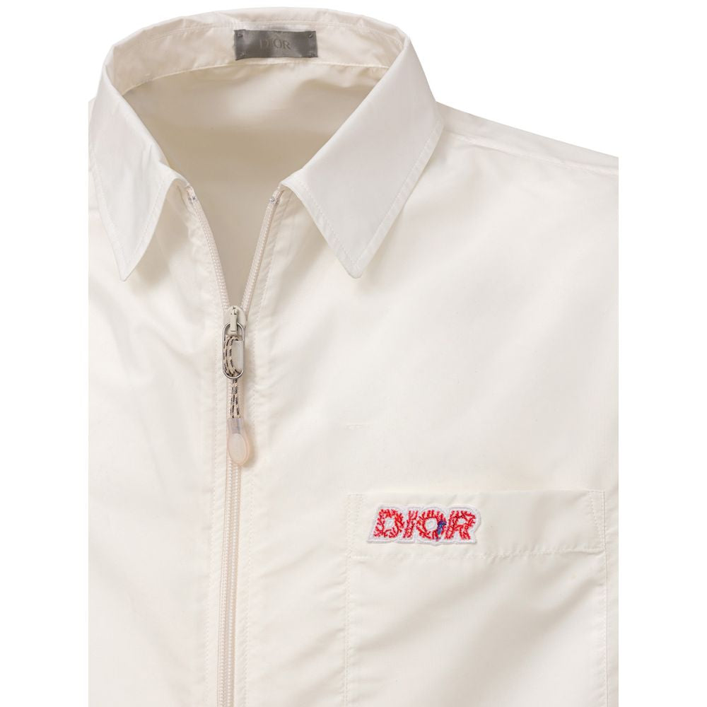Camicia a mezza manica con zip