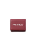 Red calf leather wallet