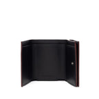 Red calf leather wallet