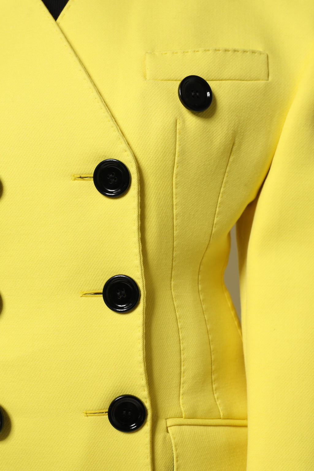 Giacca trench gialla a doppio petto