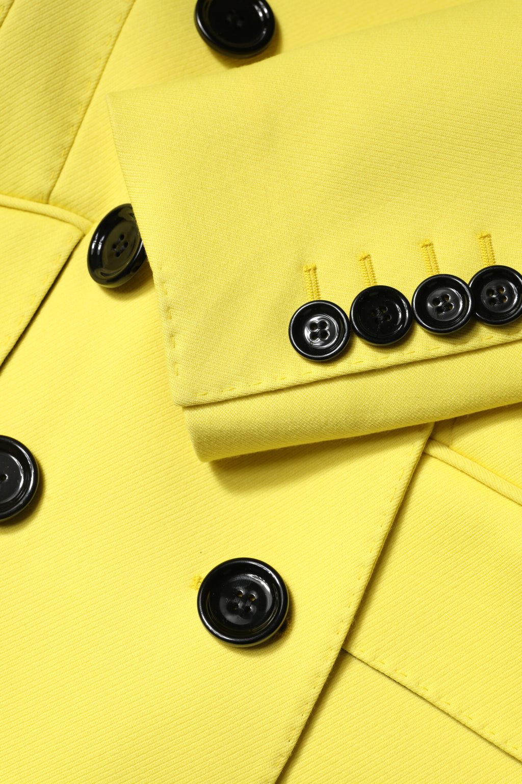 Giacca trench gialla a doppio petto