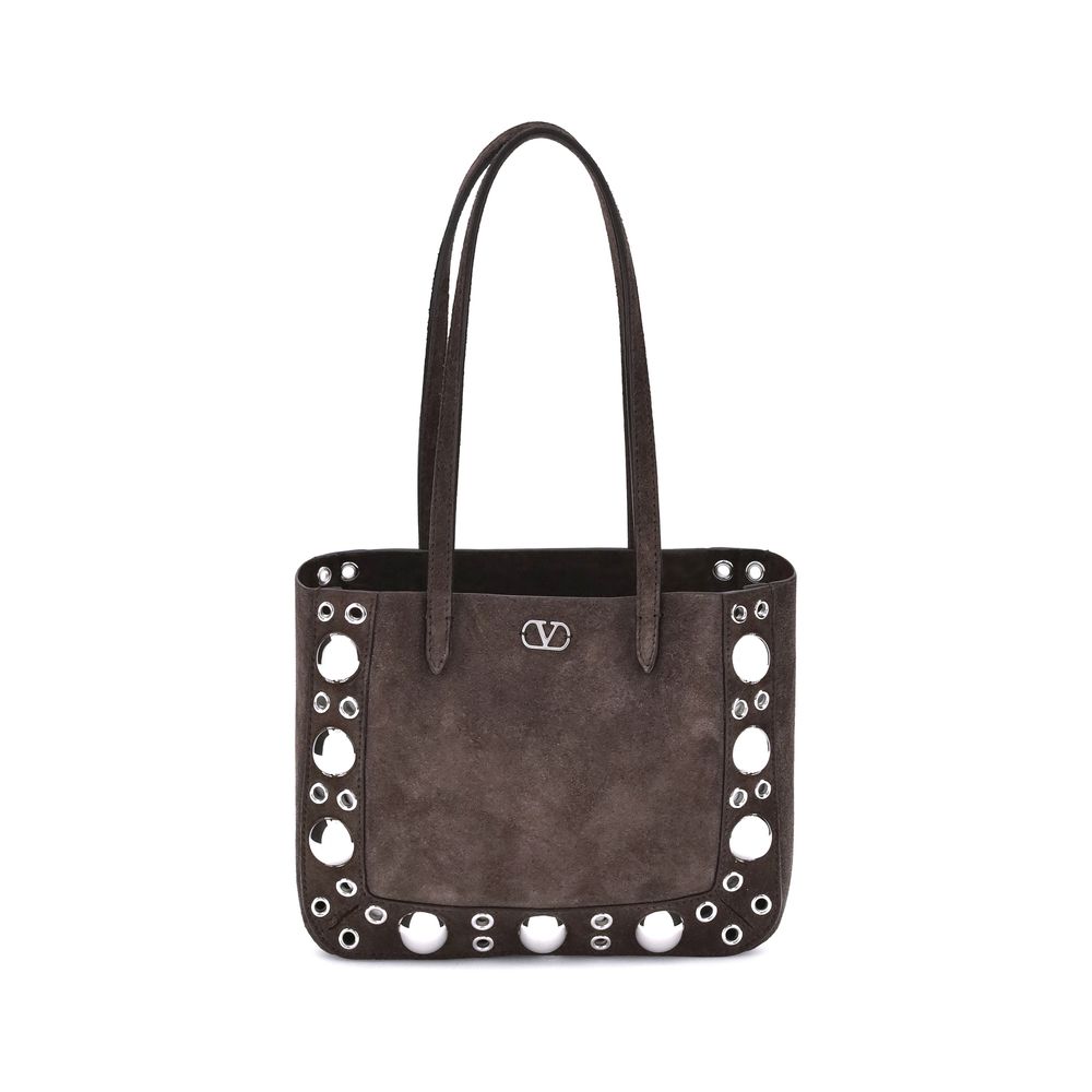 Borsa tote scamosciata