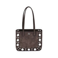 Borsa tote scamosciata