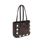 Borsa tote scamosciata