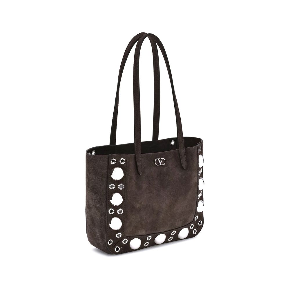 Borsa tote scamosciata