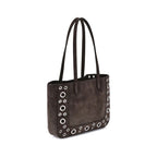 Borsa tote scamosciata