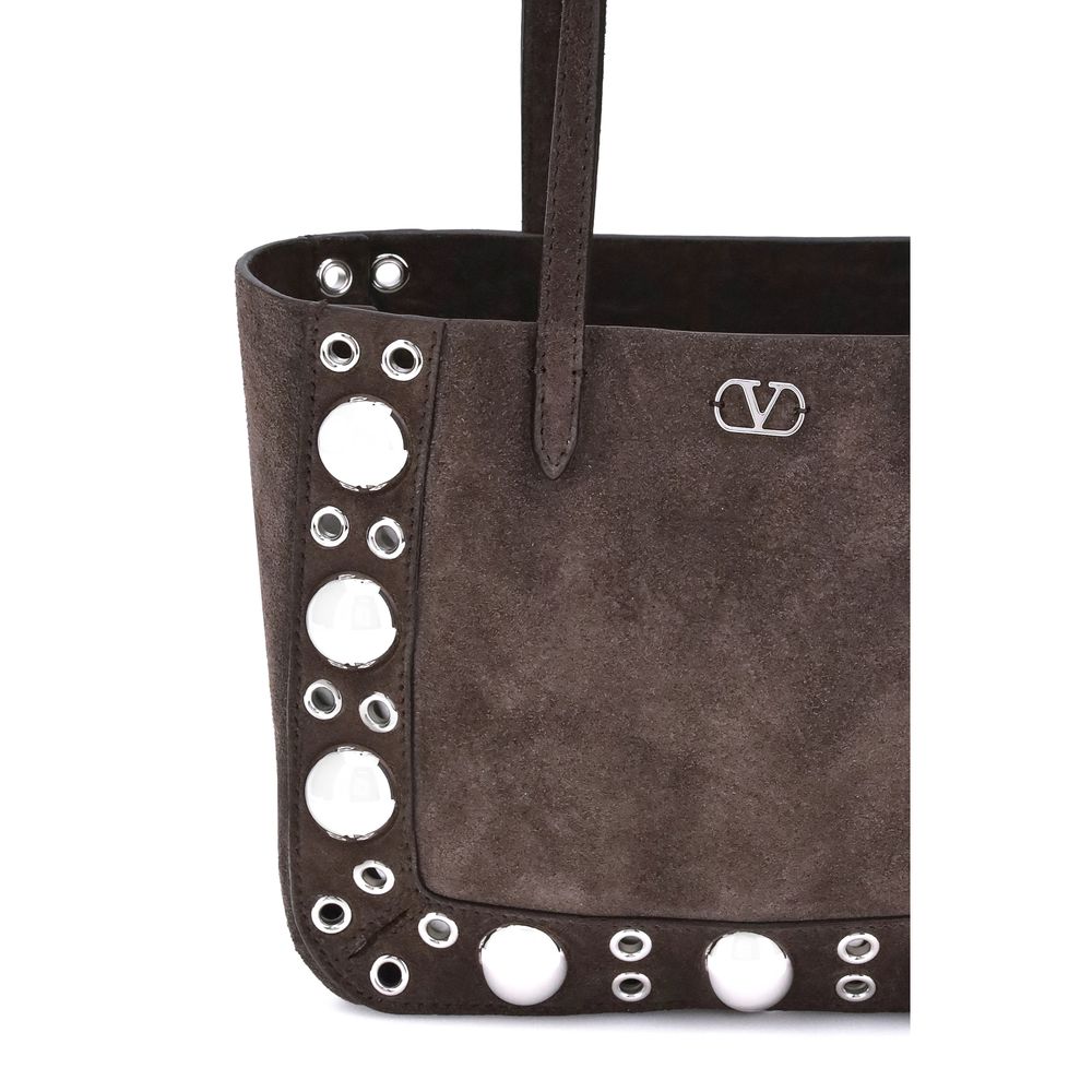 Borsa tote scamosciata