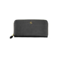 Women's black leather wallet
