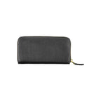Women's black leather wallet
