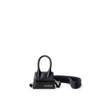 Black leather bag