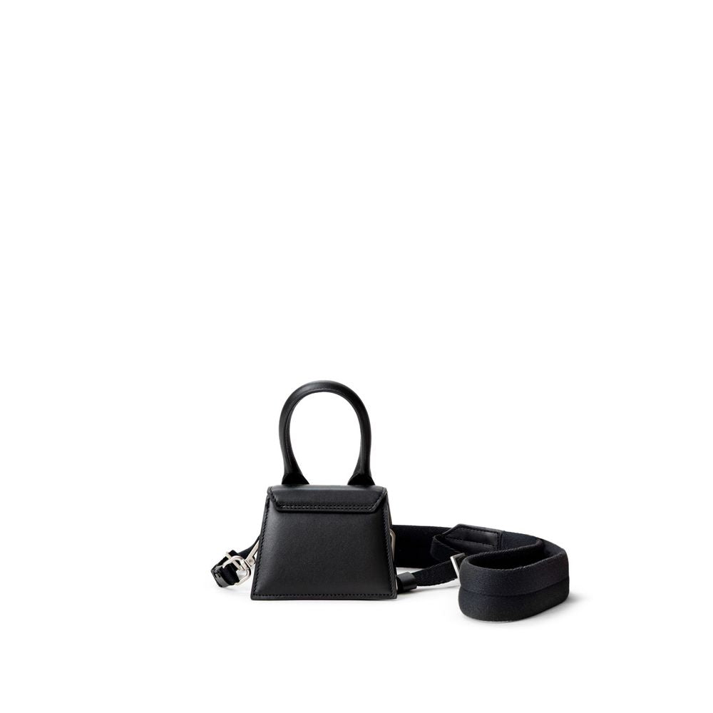 Black leather bag