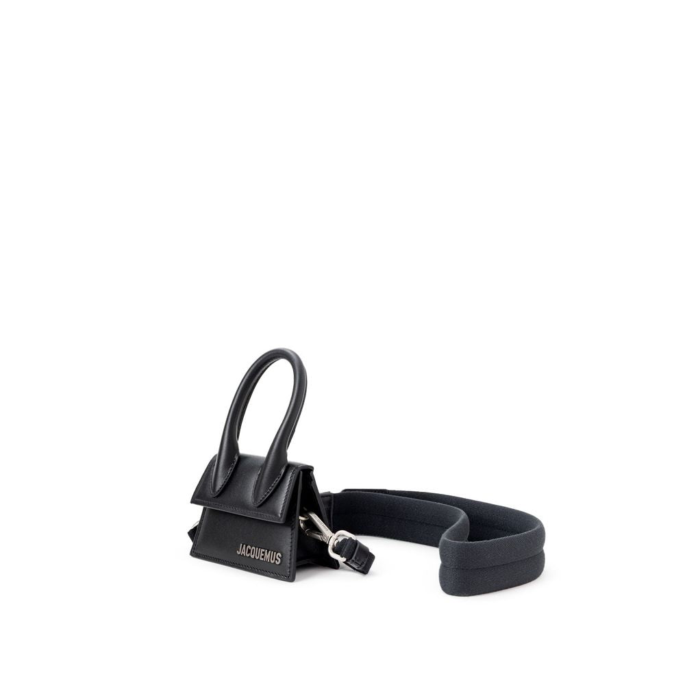 Black leather bag