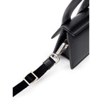 Black leather bag
