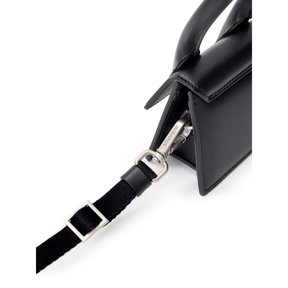 Black leather bag