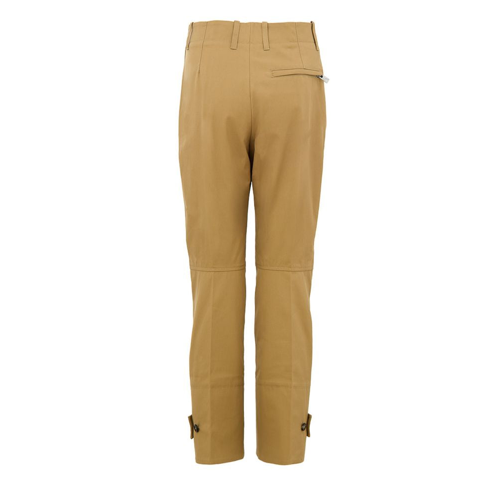 Pantaloni in twill beige