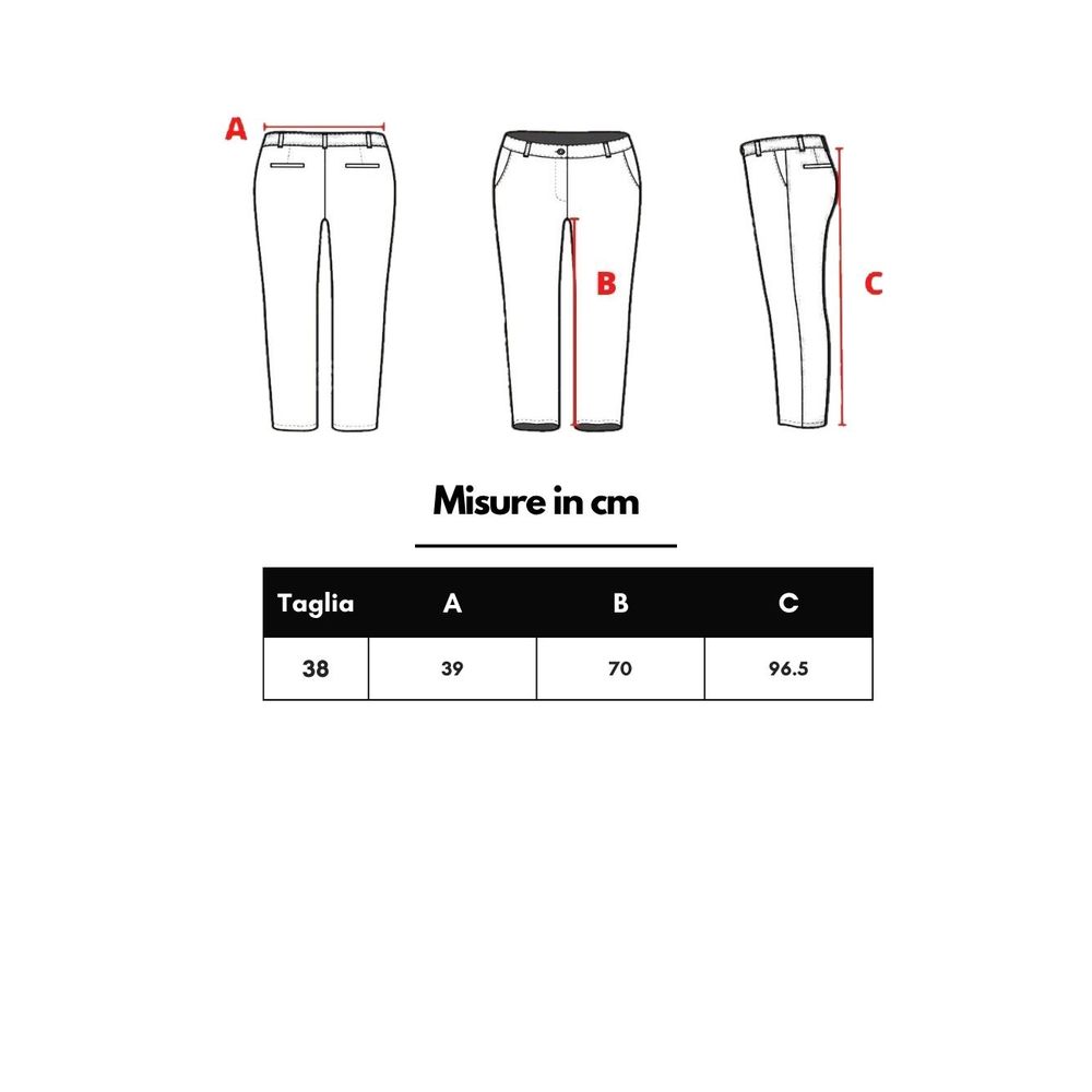 Pantaloni in twill beige