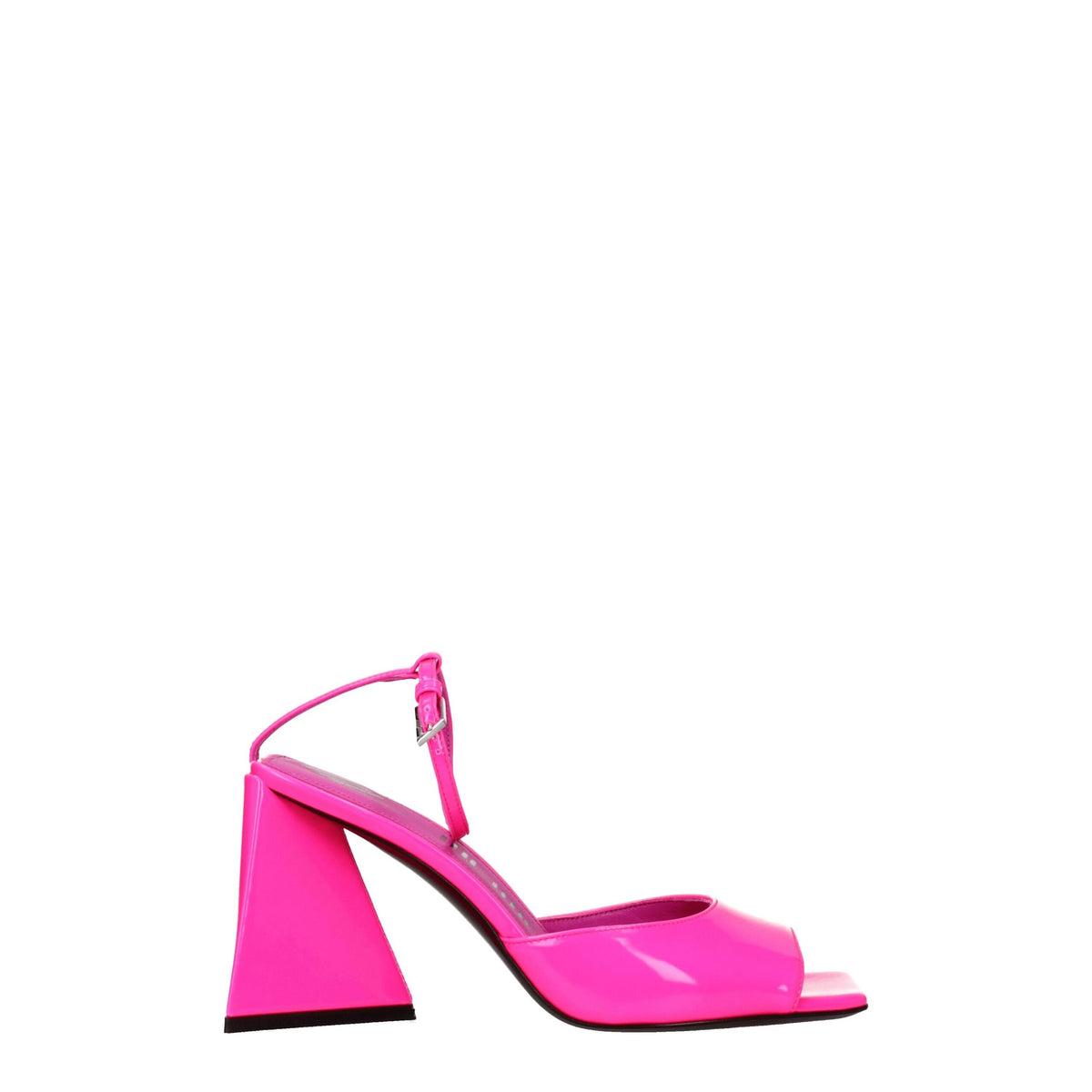 Sandali rosa in pelle