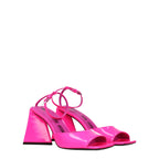 Sandali rosa in pelle