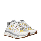 Sneakers sportive in tessuto bianco