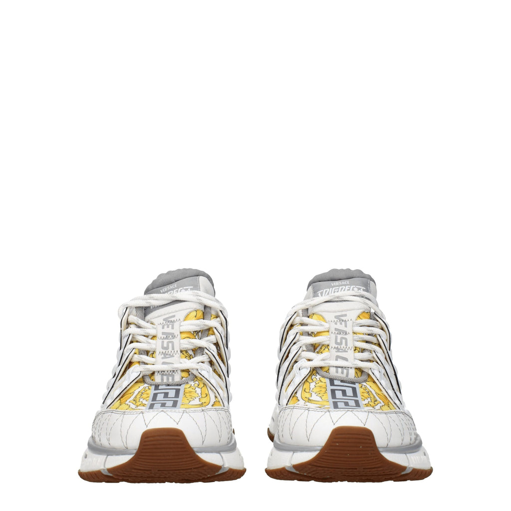 Sneakers sportive in tessuto bianco