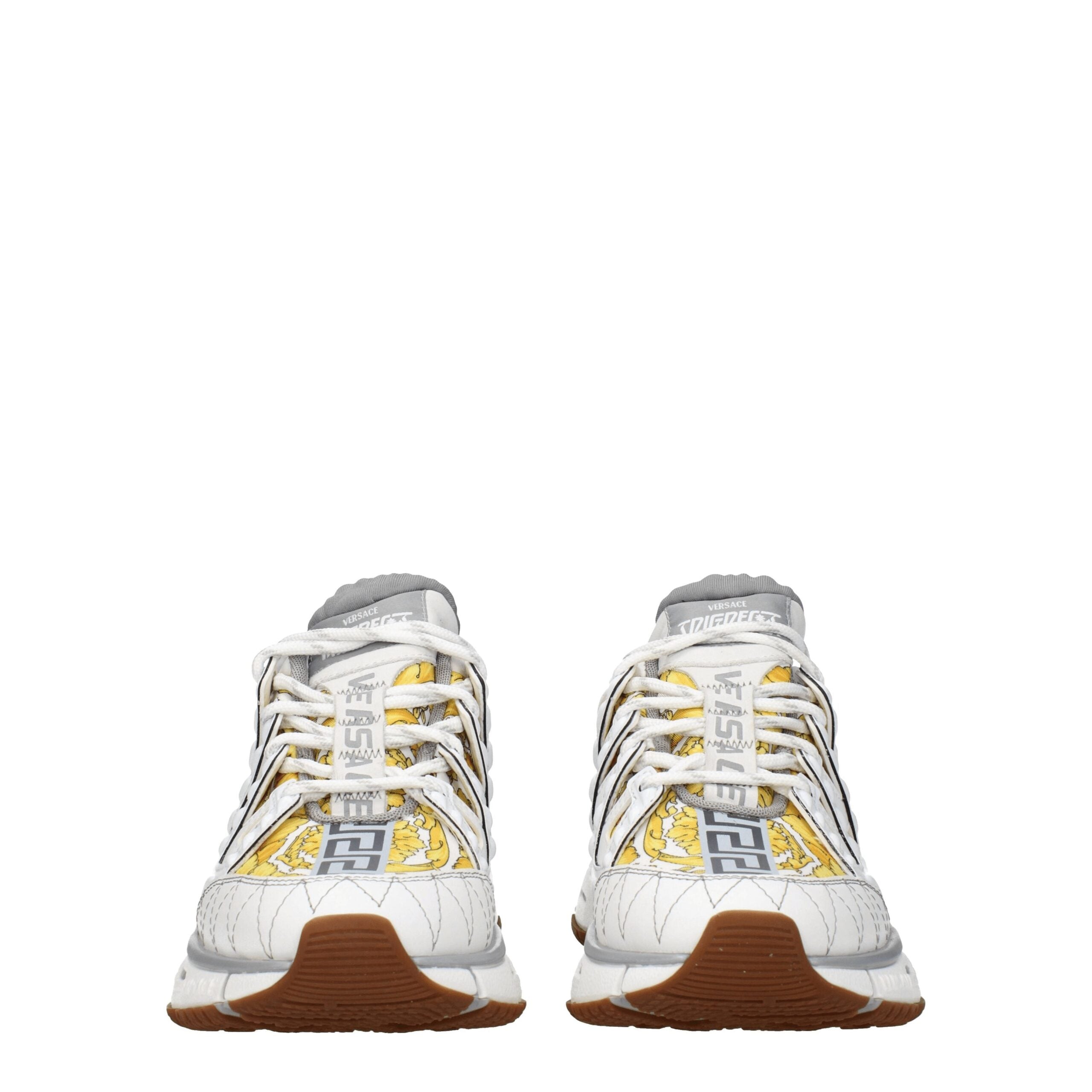 Sneakers sportive in tessuto bianco
