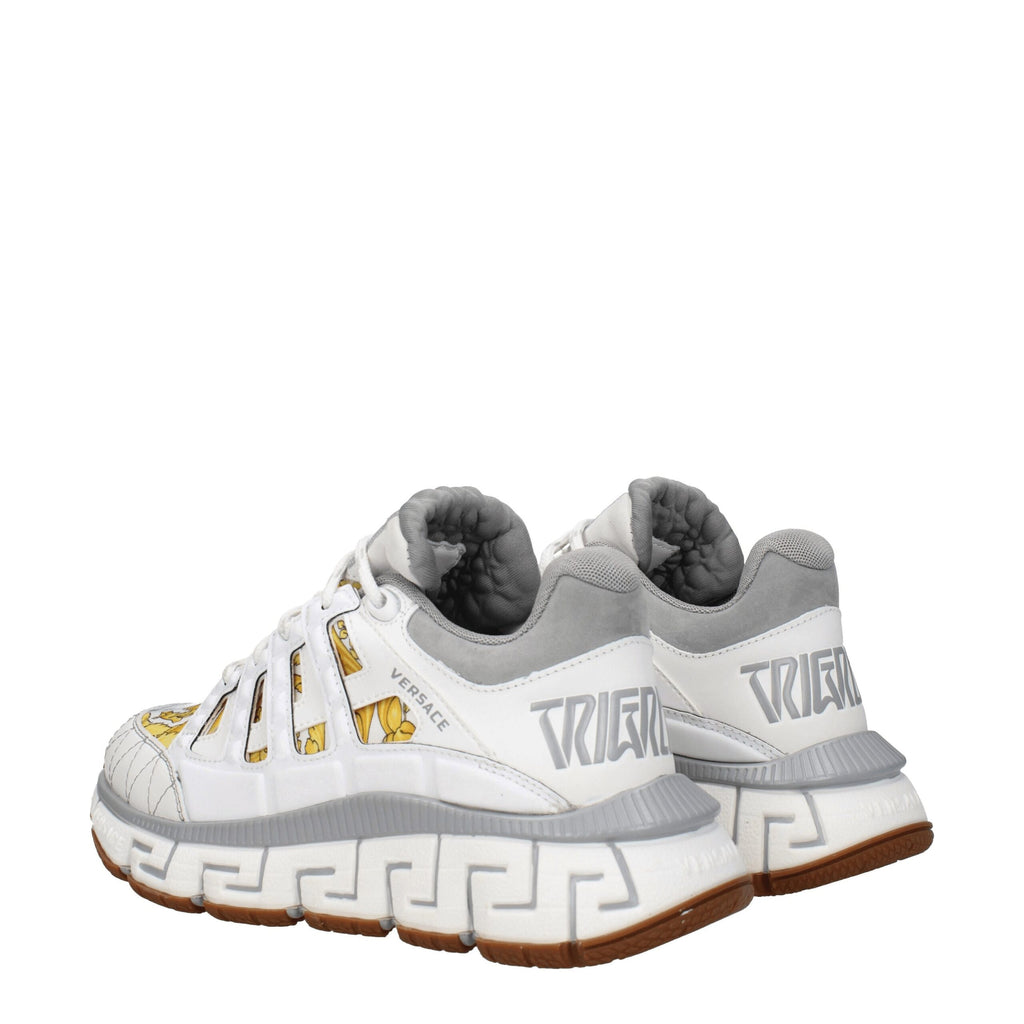 Sneakers sportive in tessuto bianco
