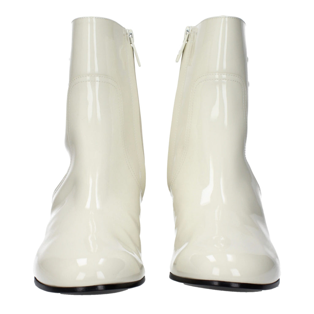 Stivaletti beige in pelle