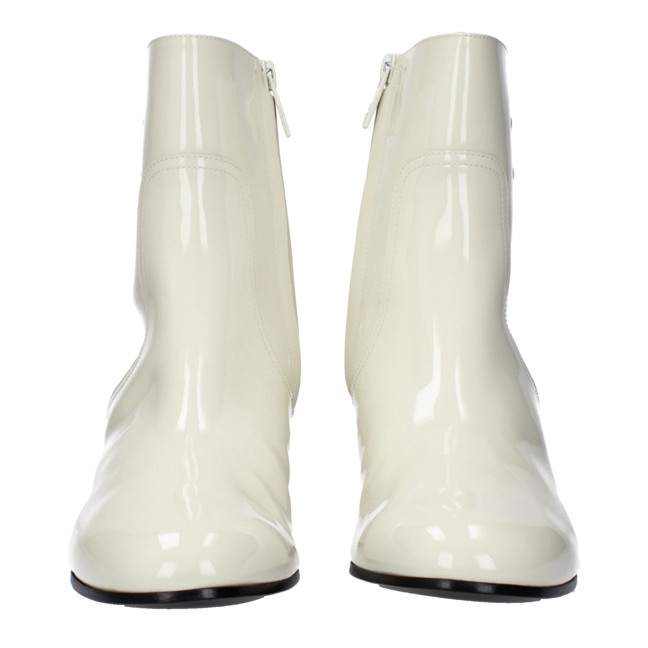 Stivaletti beige in pelle