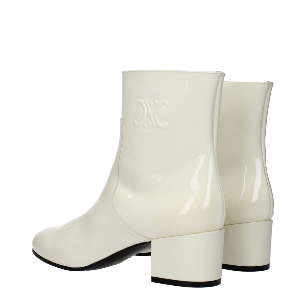 Stivaletti beige in pelle