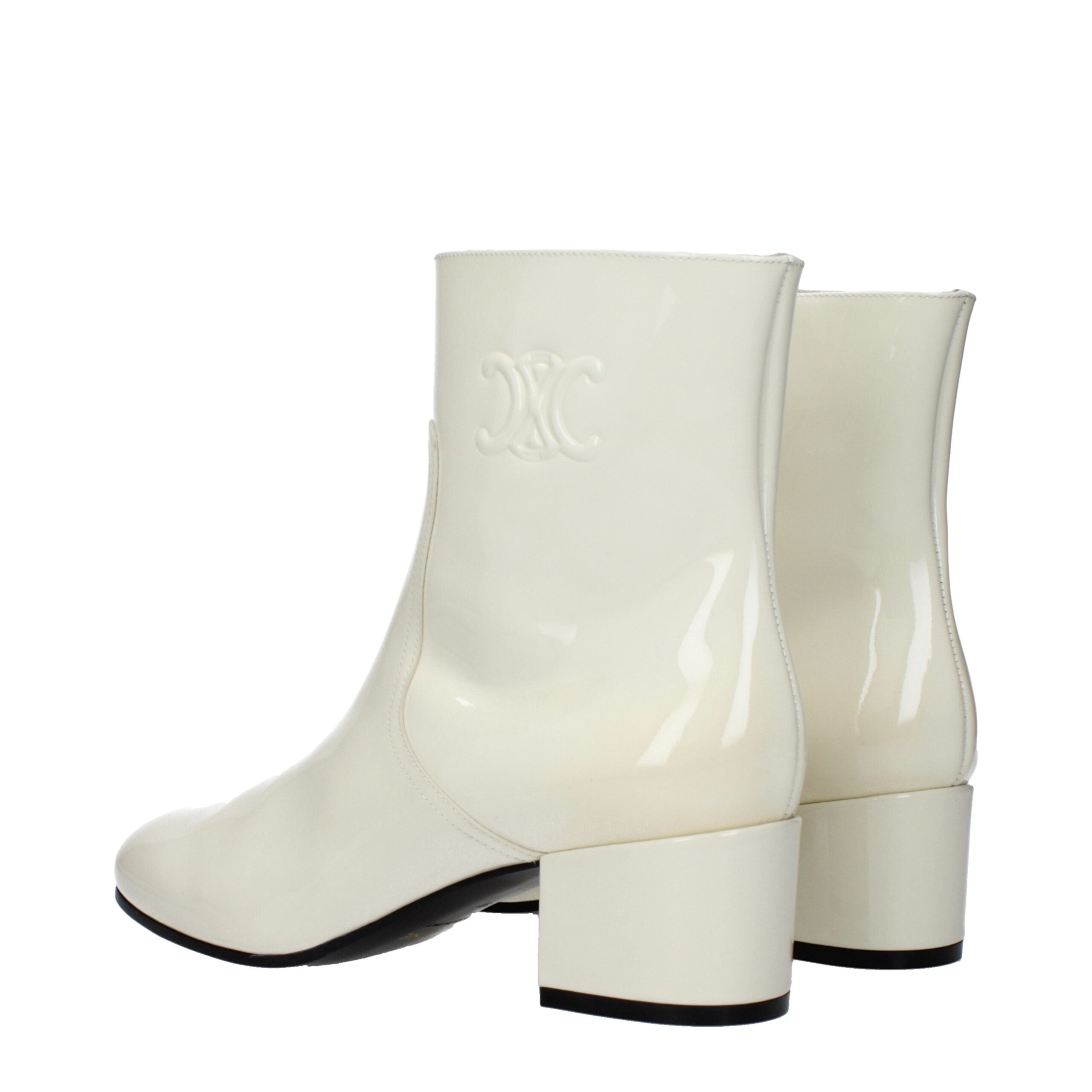 Stivaletti beige in pelle