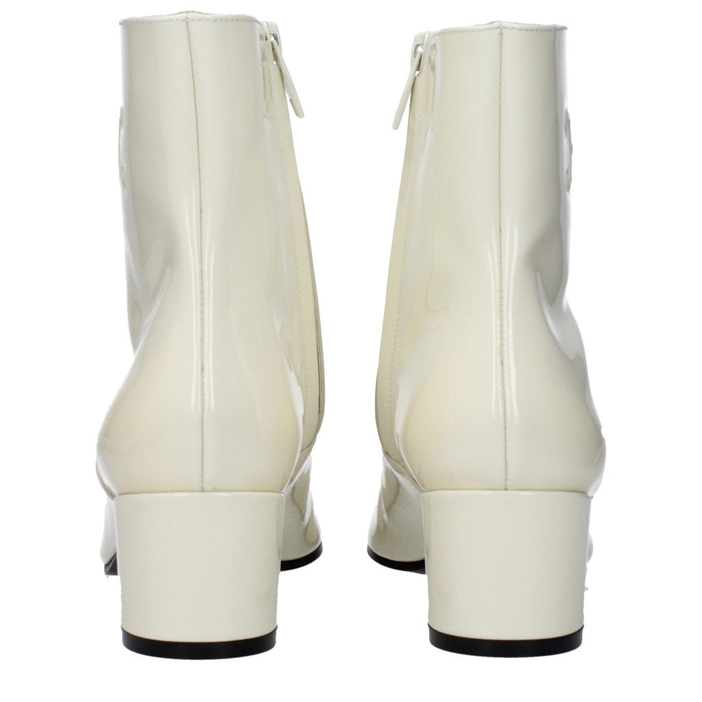 Stivaletti beige in pelle