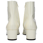 Stivaletti beige in pelle