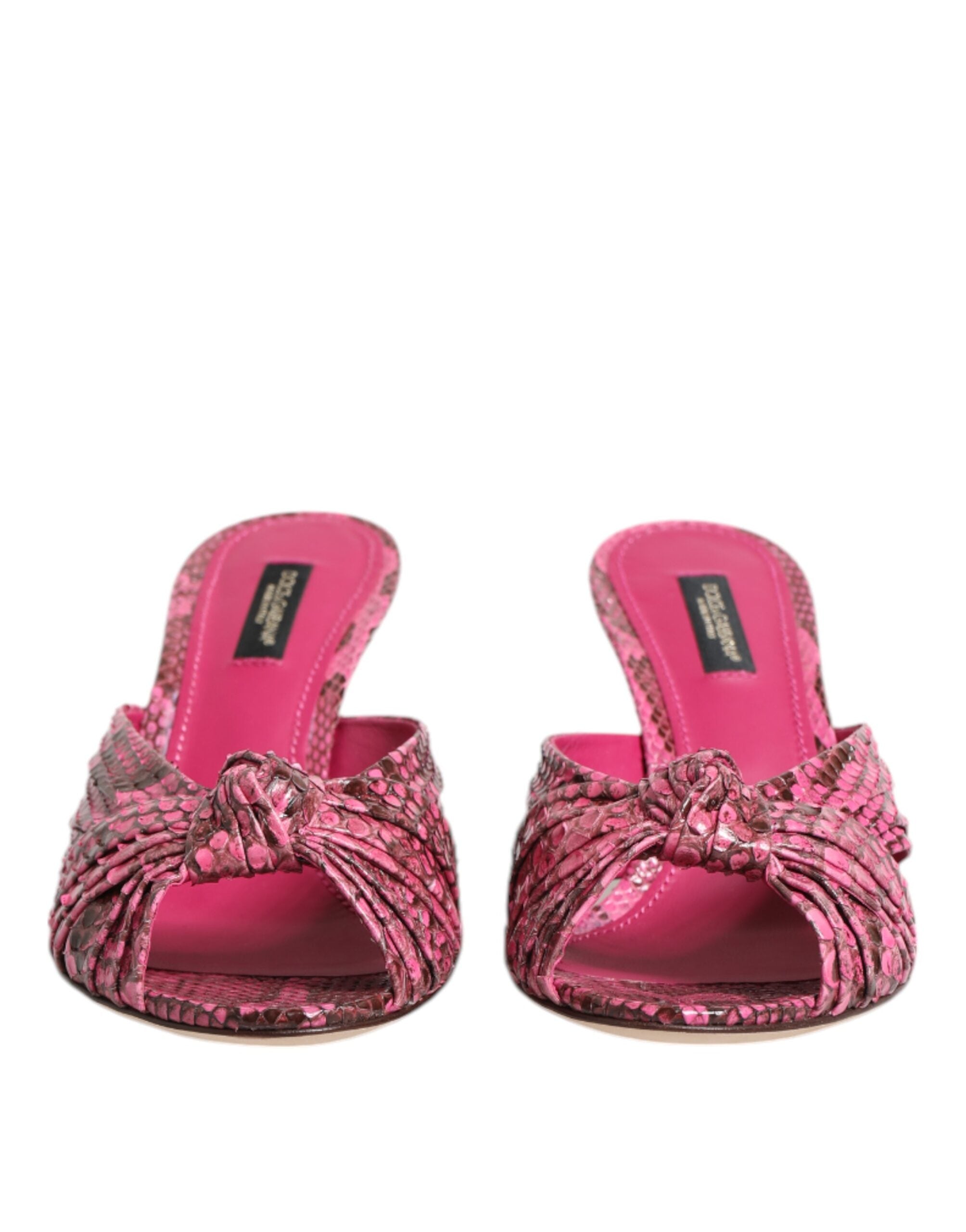 Tacchi in pelle rosa