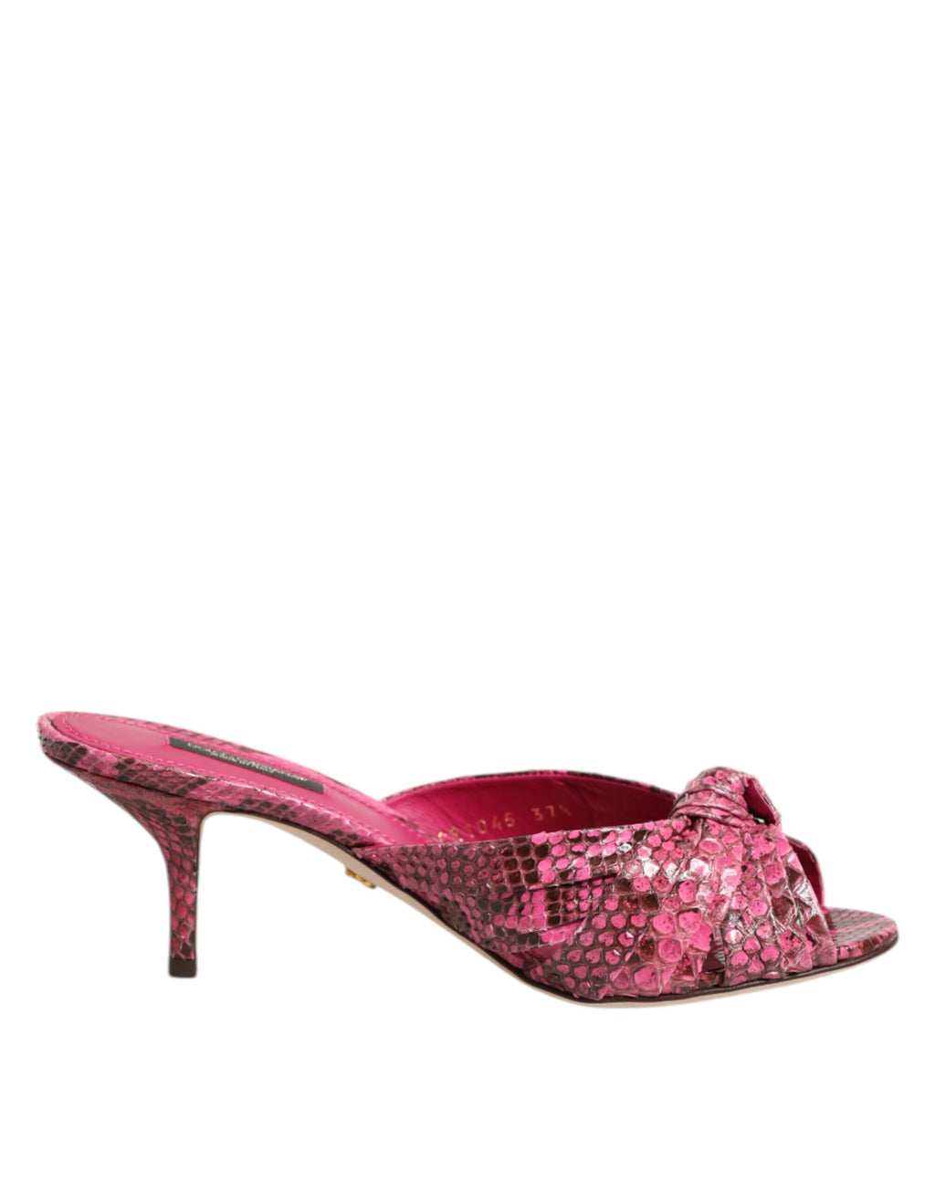 Pink leather heels