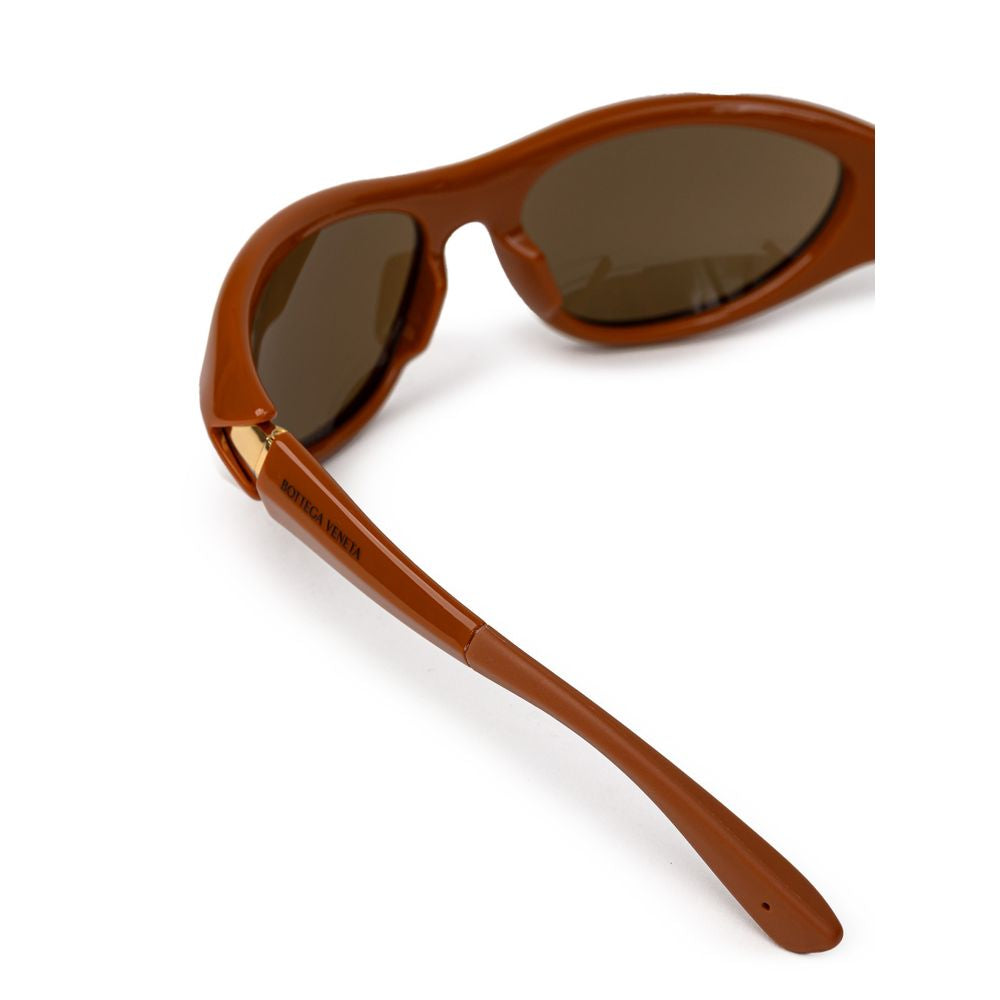 Occhiali da sole in acetato marrone