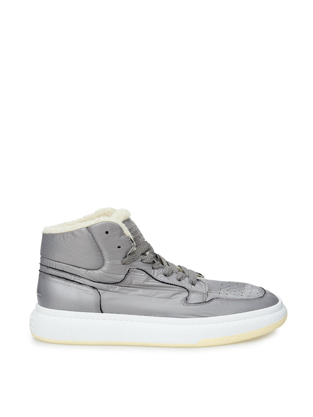 Fur-lined sneakers