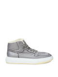Fur-lined sneakers