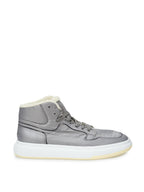 Fur-lined sneakers