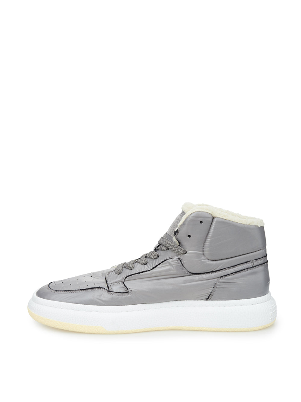 Fur-lined sneakers