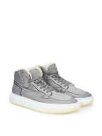 Fur-lined sneakers