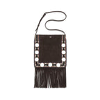 Suede shoulder bag