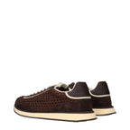 Sneakers marroni in tessuto