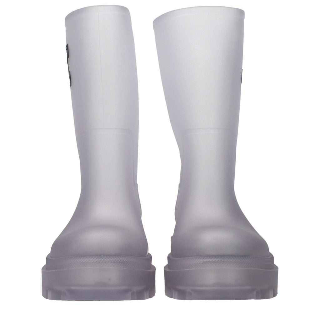 Transparent ankle boots