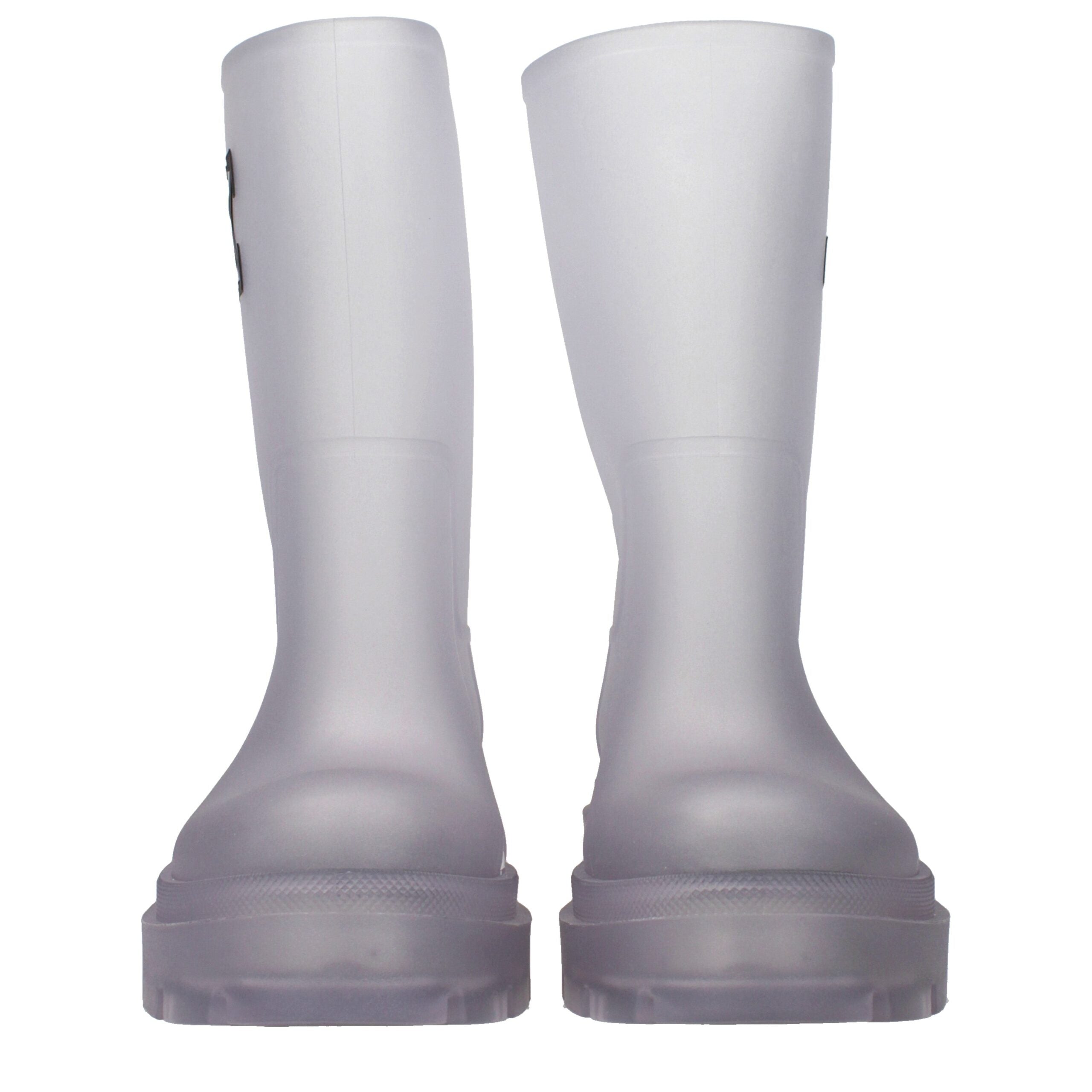 Transparent ankle boots