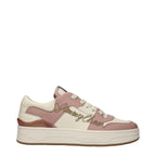 Sneakers basse in pelle rosa