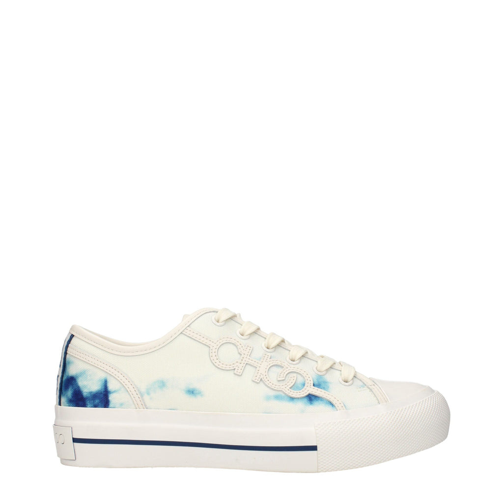Sneakers basse beige in tessuto