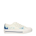 Sneakers basse beige in tessuto