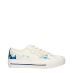 Sneakers basse beige in tessuto